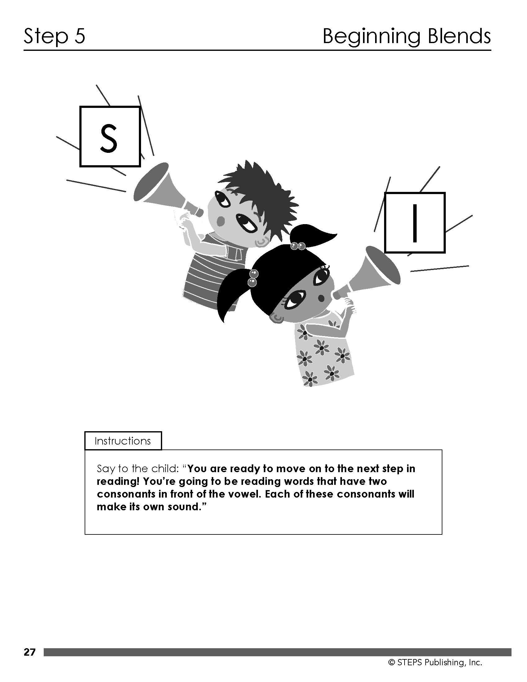 Steps to Reading Book 2 sample page 3