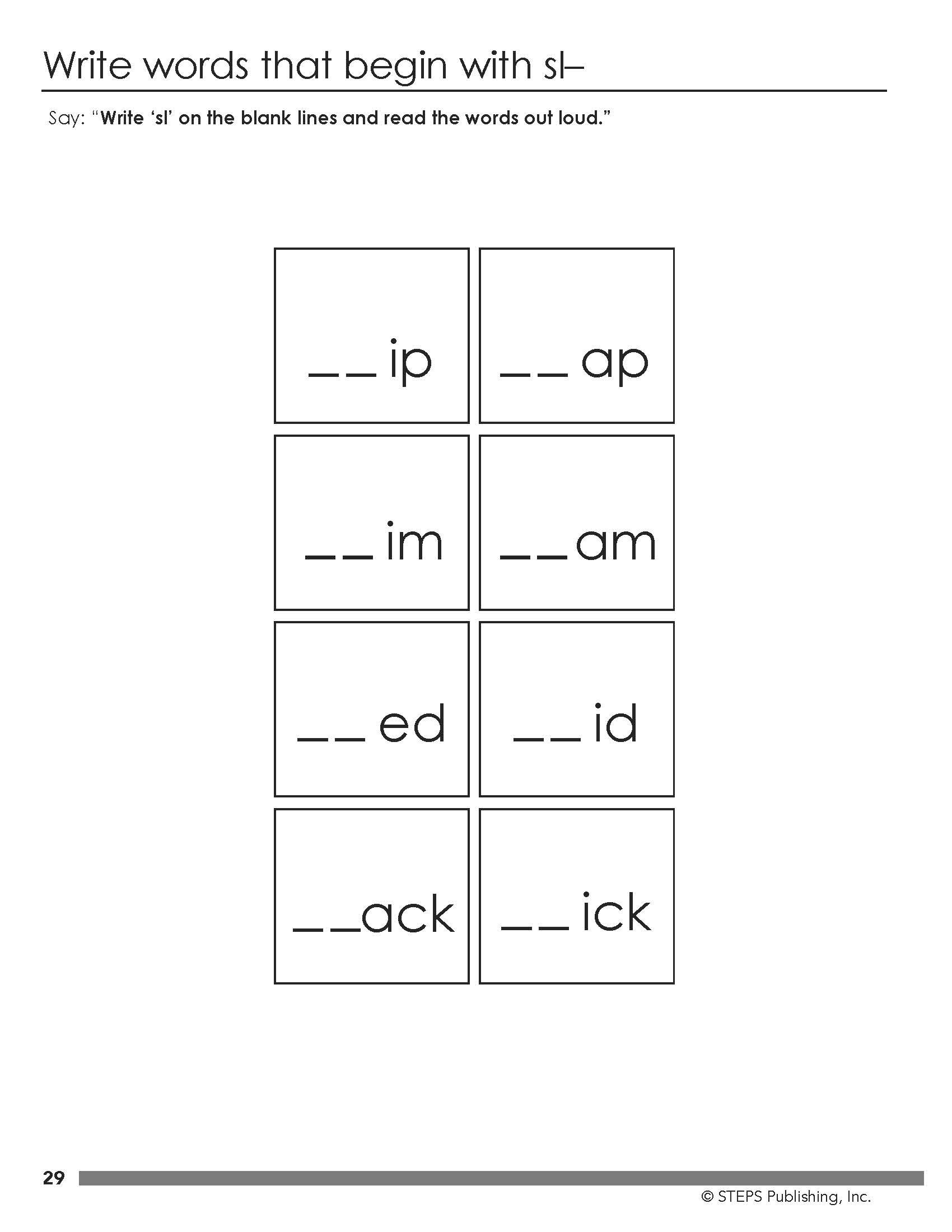 Steps to Reading Book 2 sample page 5