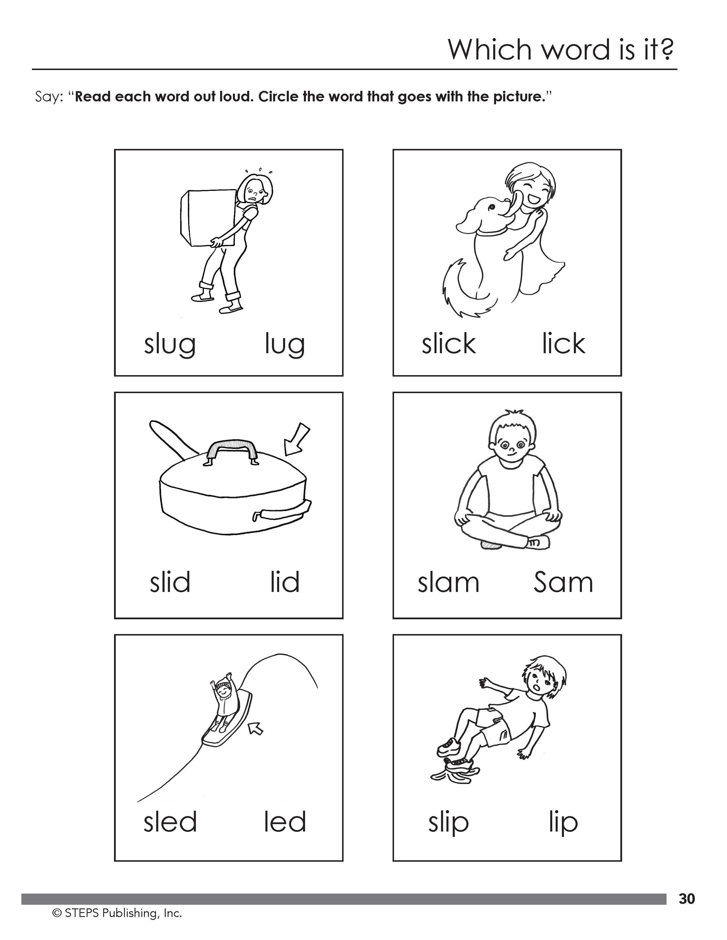 Steps to Reading Book 2 sample page 6