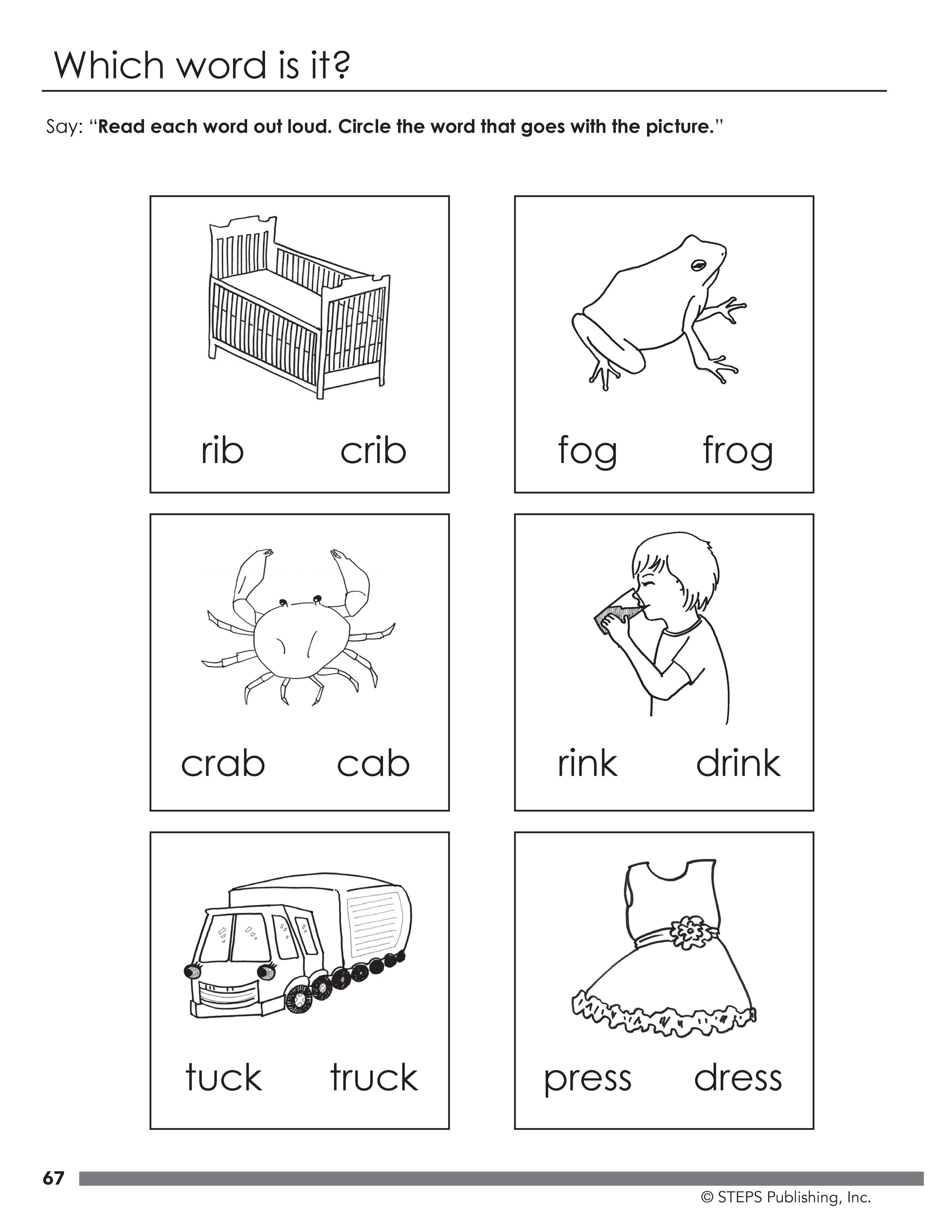 Steps to Reading Book 2 sample page 12