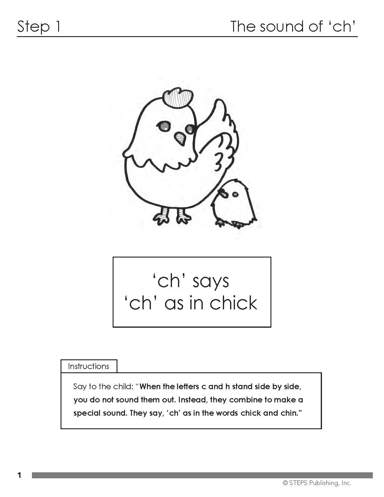 Steps to Reading Book 3 sample page 2