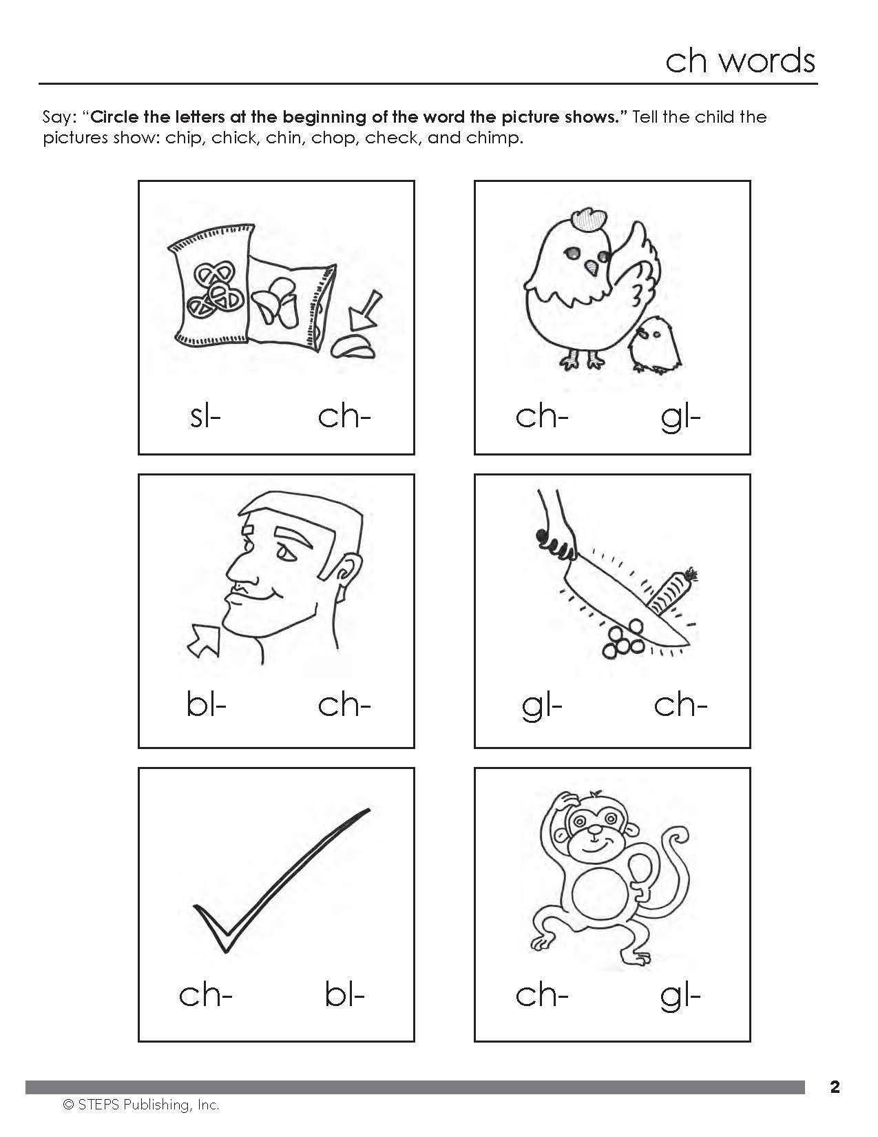 Steps to Reading Book 3 sample page 3