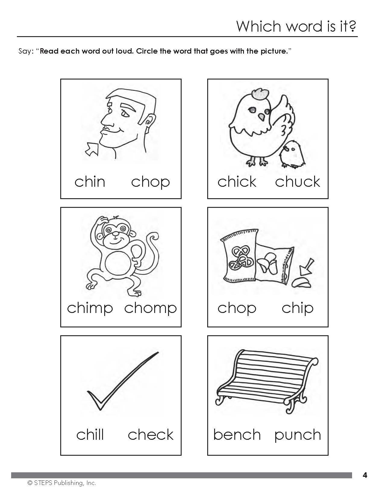 Steps to Reading Book 3 sample page 5