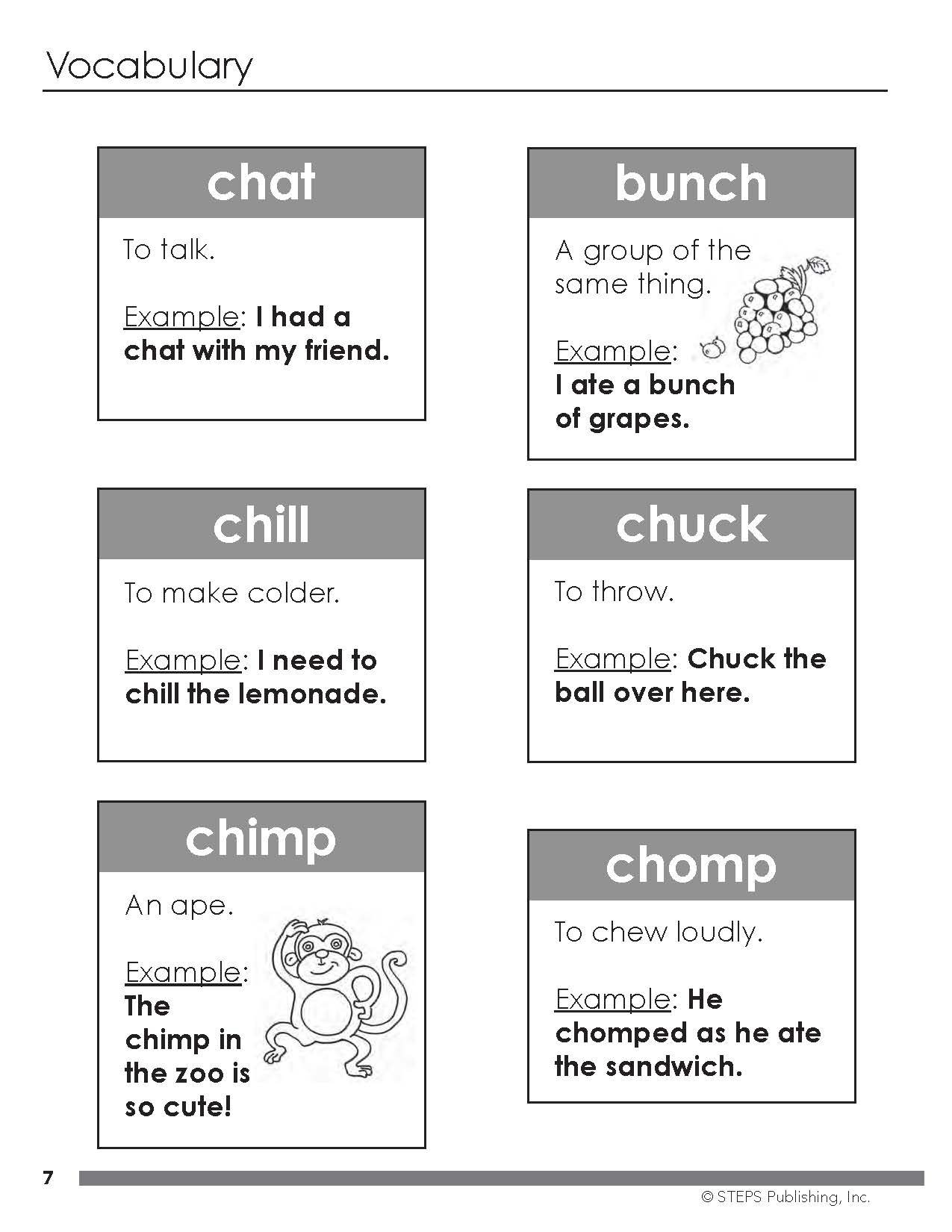 Steps to Reading Book 3 sample page 8