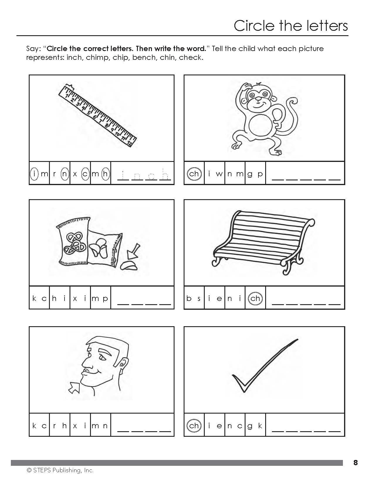 Steps to Reading Book 3 sample page 9