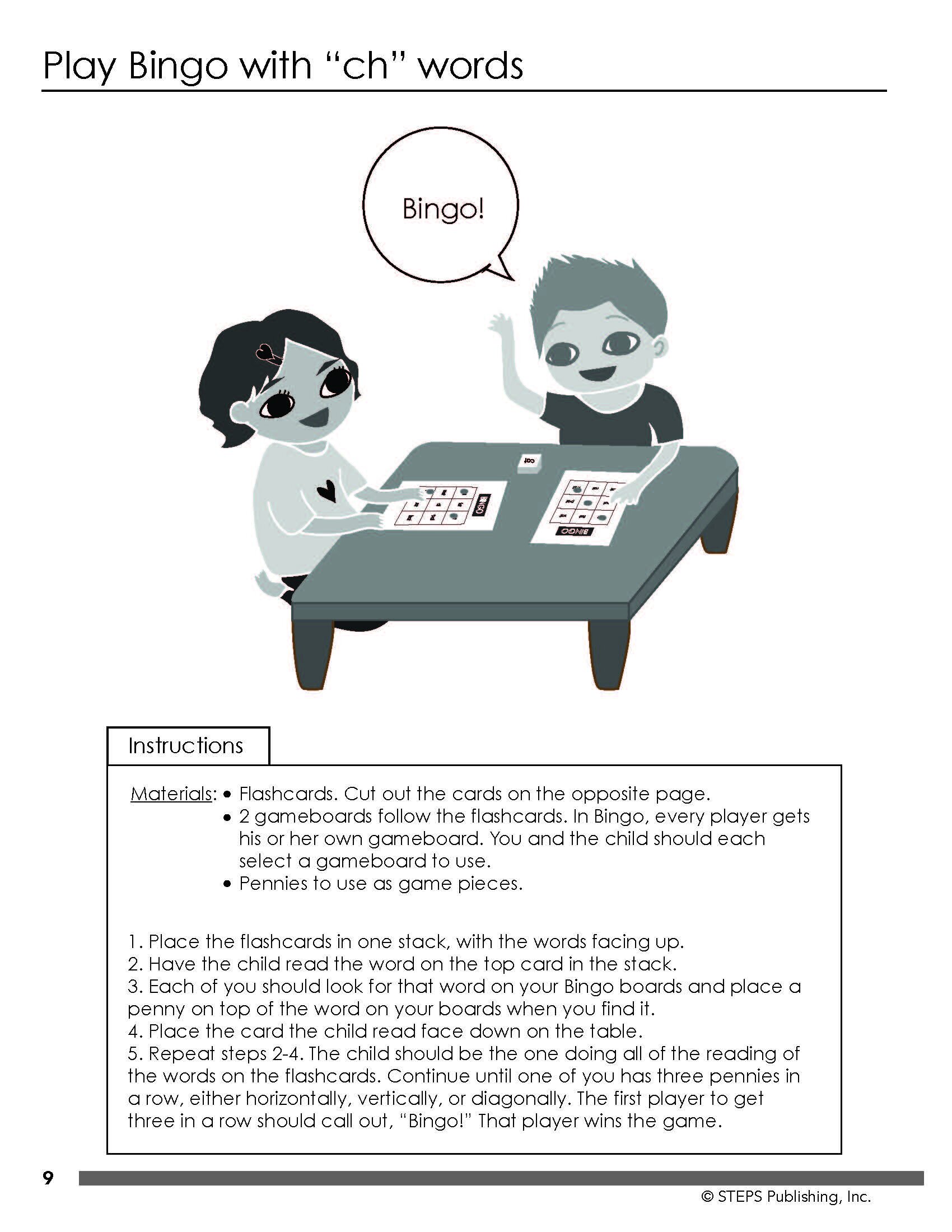 Steps to Reading Book 3 sample page 10