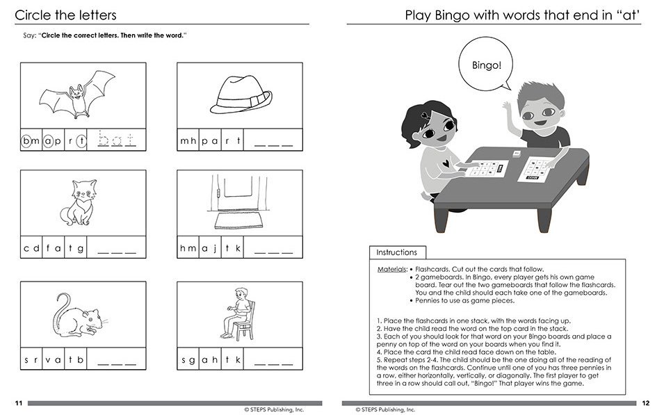 Steps to Reading Book 1 sample page 6